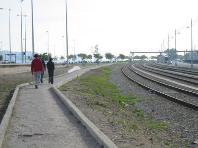 Caminant per les vies del tren

