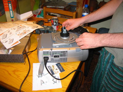 El suport del projector
