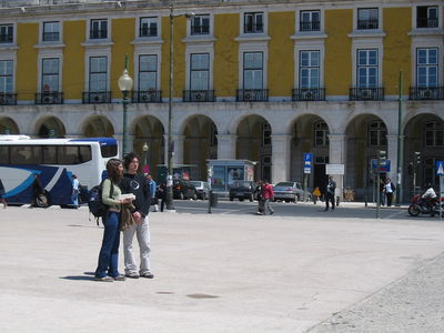 PKT i Laia a la Plaça del Comerç
