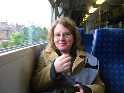 La Mireia al tren

