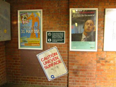 Caution Uneven Surface
