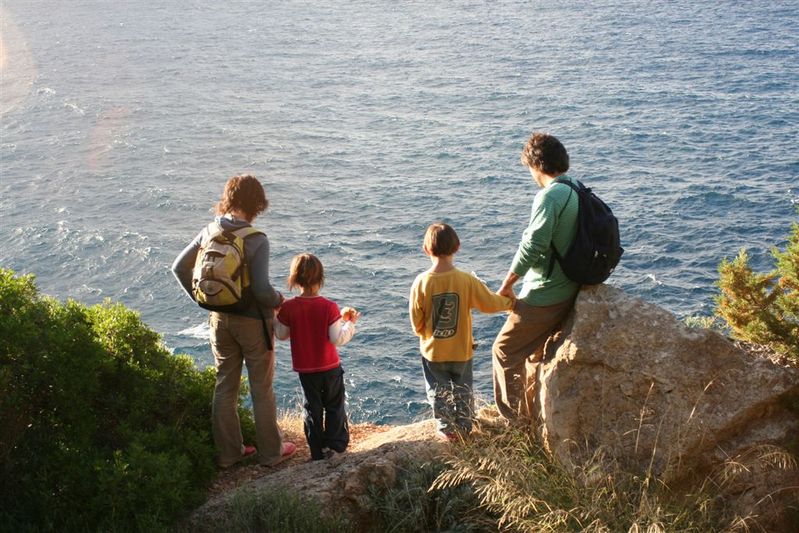 Mirant el mar camí dels hortets
